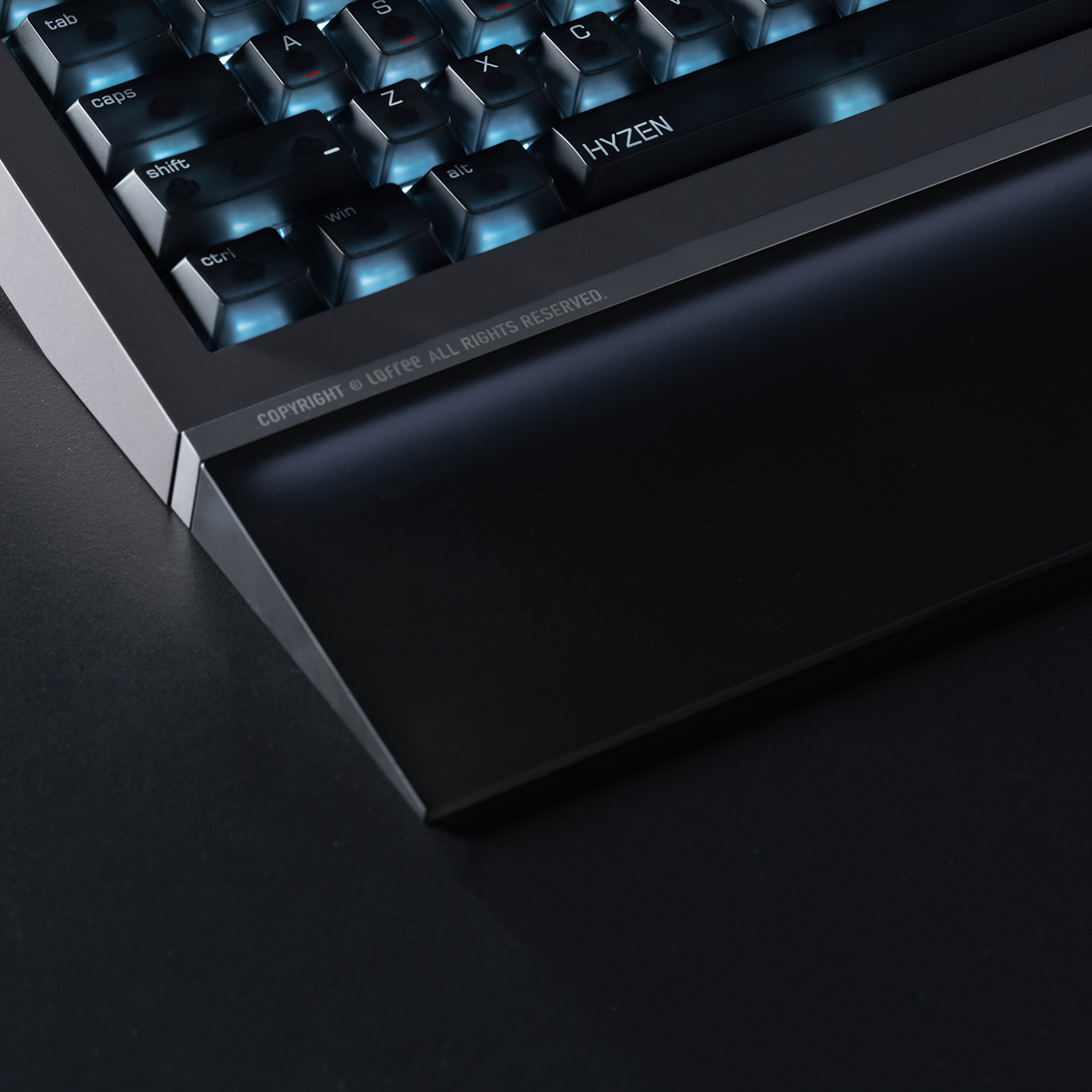 (Pre-Order) Lofree Hyzen67 Prism Transparent Keyboard Wrist Rest