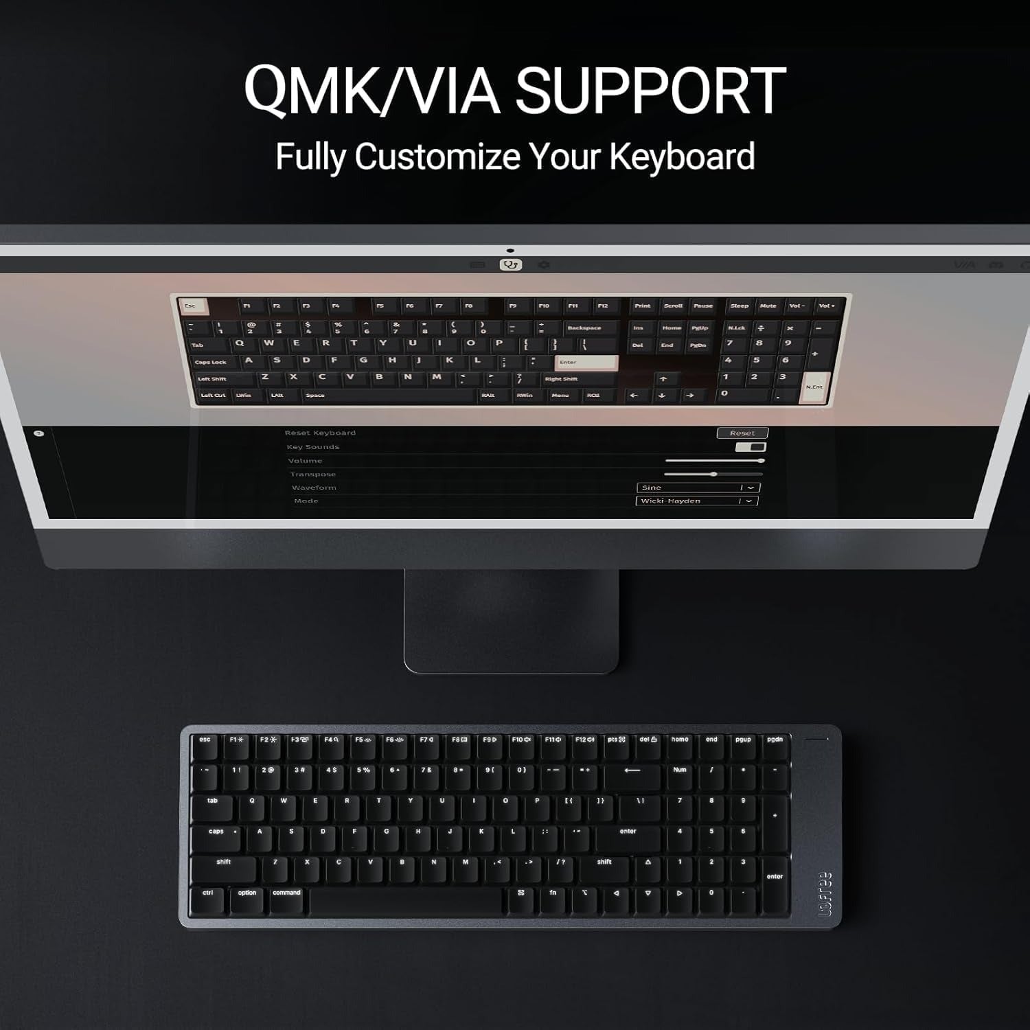 Lofree FLOW 2 84 Low-Profile Hot-Swap VIA Wireless Mechanical Keyboard