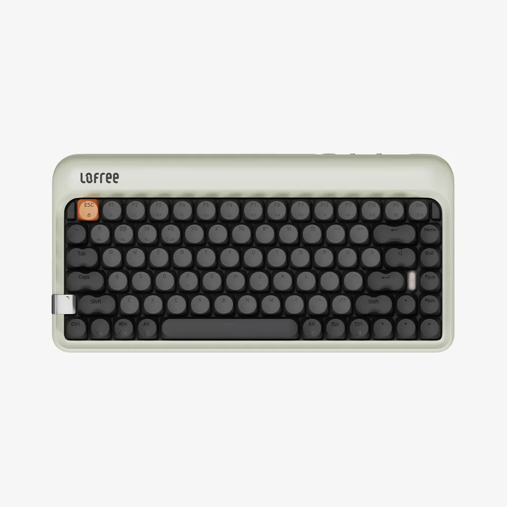 Lofree 1970s Tri-mode Hot-Swap Retro Wireless Mechanical Keyboard (Olive)