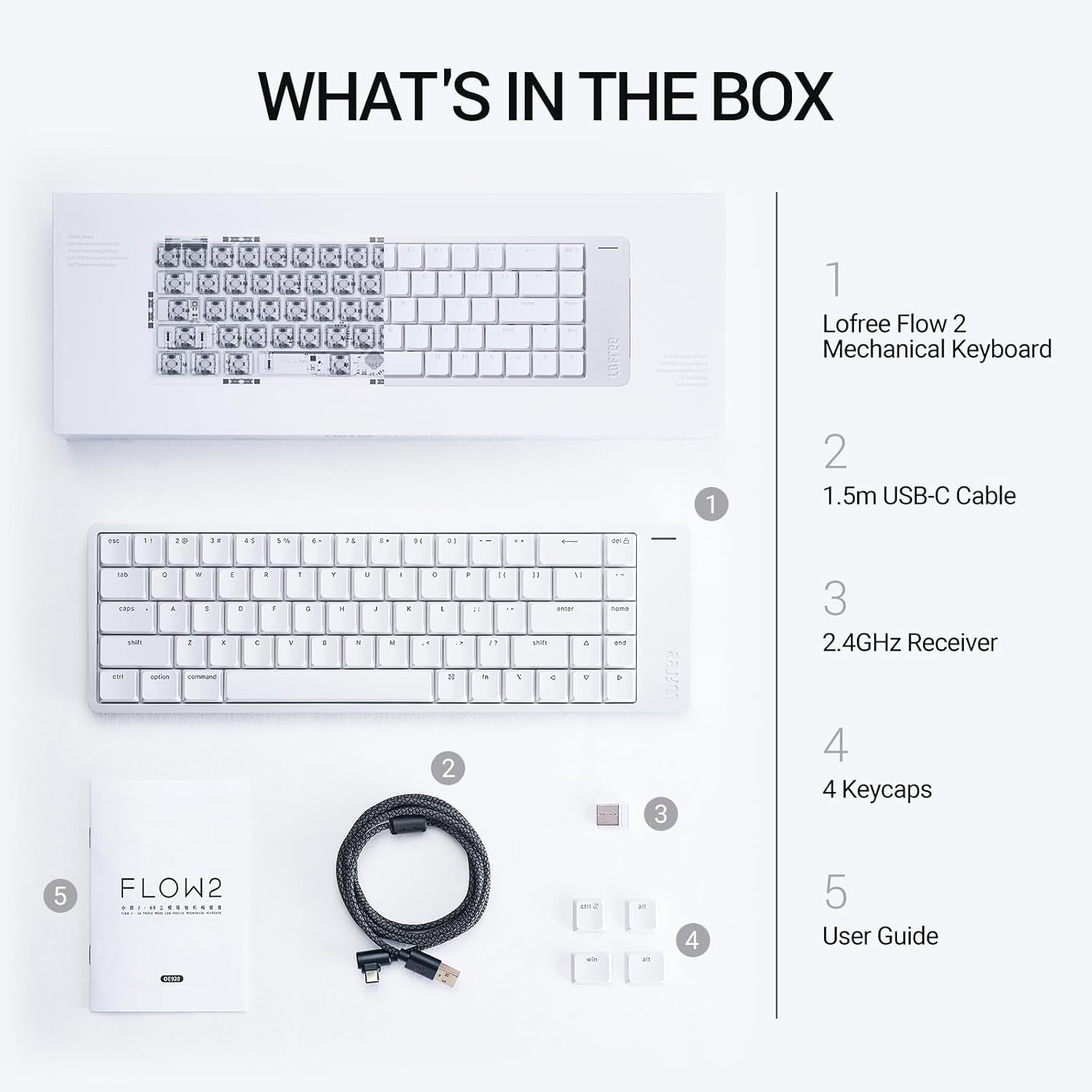 Lofree FLOW 2 84 Low-Profile Hot-Swap VIA Wireless Mechanical Keyboard